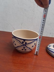 Thố đựng gia vị phong cách xưa nam bộ  loại 1000ml thố 15 cm