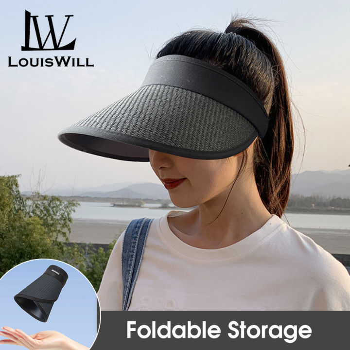 LouisWill sun hats for women Women Sun Cap Sun Visor Hat Foldable