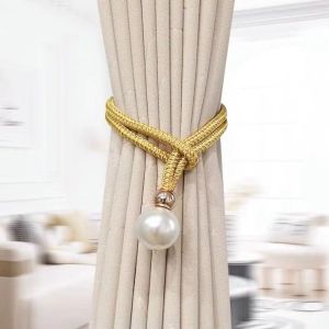 GAOSU Có thể điều chỉnh Dây buộc rèm ngọc trai Chất lượng cao Polyester Dây buộc rèm cửa Sáng Tạo Dây buộc khóa Khóa Rèm Ngọc Trai Nhà