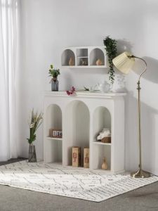 LZ-White bookshelf Storage rack wall display cabinet Multi style bookshelf storage rack display cabinet