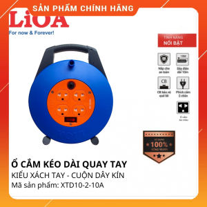 Ổ cắm LiOA 10m xách tay quay tròn đa năng kéo dài - LIOAVIETNAM