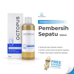 Octopus Shoe Cleaner Pembersih Sepatu putih dan warna 250 ML |  sabun pembersih sepatu SC250MLOCT