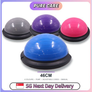 【Pure Care】 46cm Half Balance Trainer with Resistance Bands and Air Pump