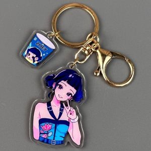 Kpop Demon Hunters Mira Rumi Zoey Jinu Anime Acrylic Mặt Dây Chuyền Móc Khóa Móc Khóa Bộ Sưu Tập Cosplay Quà Tặng