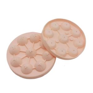 Silicone Ice Cubes Tray 3D Roses Ice Molds with Lid Reusable Peach Shape Ice Cubes Trays Easy to Release