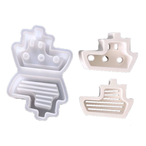Sailing Ship Silicone Molds Silicone Tealight Stand Molds for Epoxy Resin Tealight Holder Home Decoration