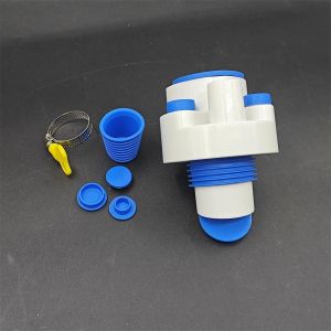 Konektor Pipa Pembuangan Dapur 4 Lubang Hemat Ruang Anti Bau Anti Kecoa Anti-odori-insect Pipa Pembuangan Wastafel Dapur / Pencuci Piring / Pemurni Air