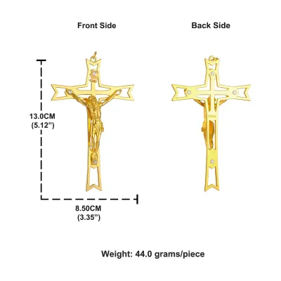 【Flash sale】 1Pc Crucifix Jesus Cross Pendant Christian INRI Christ Hand Holding Cross Blessing Jewelry Ornament Wall Church Decor Craft Gift
