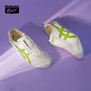 Original Tiger Shoes Classic Beige/plant Green Mens and Womens Canvas Non-slip Lazy Shoes Comfortable Breathable Casual Sports Shoes 1183A360-207