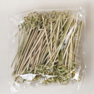 costel 100pcs JOMOO Toothpick Disposable knot skewers flower shaped bamboo skewers fruit skewers hamburger skewers flower knot skewers Cake bamboo skewers