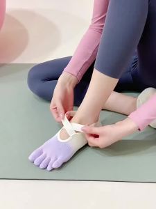 夏季薄款五指瑜伽袜子女扎染船袜专业防滑健身室内普拉提运动袜潮Summer thin five finger yoga socks childrens tie dye boat socks professional anti slip fitness indoor Pilates sports socks trendy
