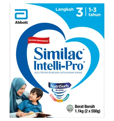 【奶粉】NEW PACK! Abbott Similac Intelli-Pro Step 3 1-3 tahun 550g/1.1kg/1.65kg
