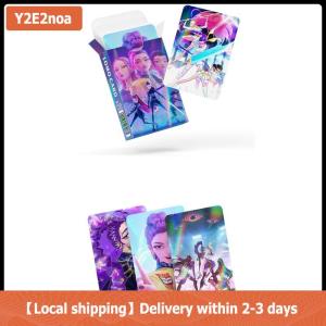 【Local shipping】 30Pcs Film K-pop Demon Hunters Flash Cards Cartoon Girls Group Merchandise HD LOMO Postcard For Fans Collection Photos Gift