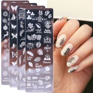 Nail Art Stamping Plate Pattern DIY Manicure Image Transfer Printing Tool Rectangular For Nail Tool