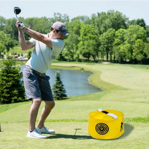 【Golf Swing Practicing Bag】Golf Swing Training Bag Golf Power Impact Swing Aid Practice Smash Hit Strike Bag Multifunctional Golf Exercise Equipment Pack Golf-Impact-Swing-Bag