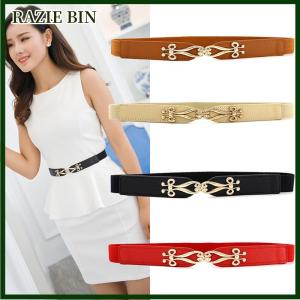 RAZIE BIN แฟชั่นเอวยางยืด Elegant cumerbund ผู้หญิงชุดหัวเข็มขัดเข็มขัดเอว