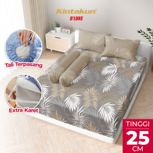 Sprei Set Fitted Super King NAYLA Motif Alam dengan Teknologi Hi-Breath dan Karet Ekstra Anti Geser Size 160x200/180x200/200x200