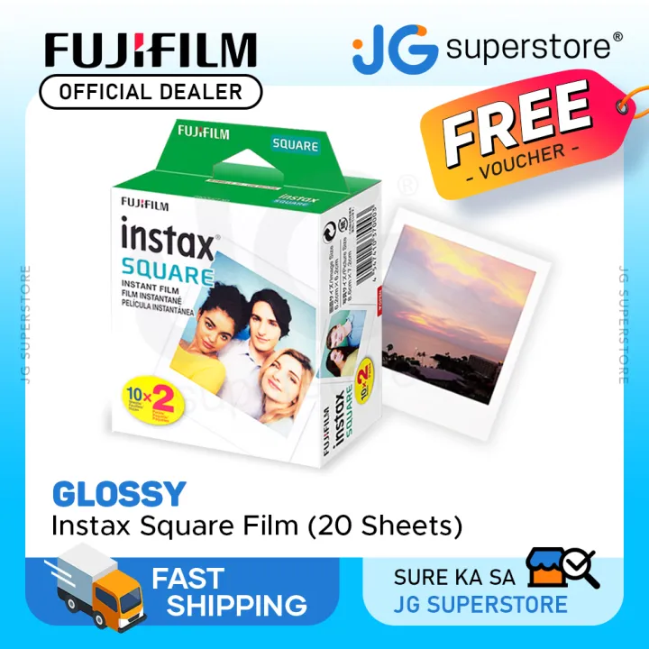 FUJIFILM Instax Square Glossy 10 Sheets Film - Twin Pack | JG Superstore