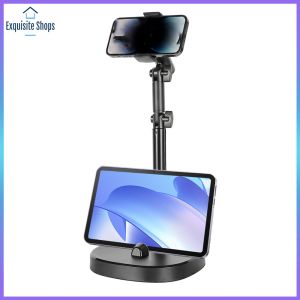 Adjustable Tabletop Phone Stand Clip Aluminum Alloy Ball Head Overhead Recording Live Stream