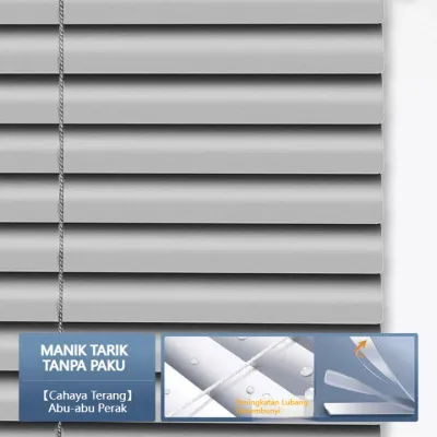 MH Alumunium Venetian Blinds - Tirai Gulung Alumunium - Tirai Minimalis-Tahan Lembab & Panas