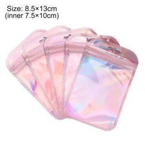 MAYIT 50pcs/bag Chất lượng cao Ánh Trưng bày đồ trang sức Túi đóng gói Zip Túi Túi OPP Túi tự niêm phong
