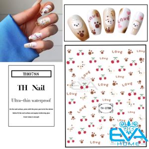 Sticker Dán Móng Tay 3D Dạng Decal Dán Móng Chống Nước TH QY DD Nails Series Hoạ Tiết Hoạt Hình Nhiều Mẫu