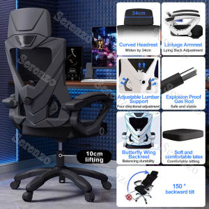 SERENZO 4D Ergonomics Chair Office Chair Mesh Chair Computer Korean Chair Gaming Chair With Footrest