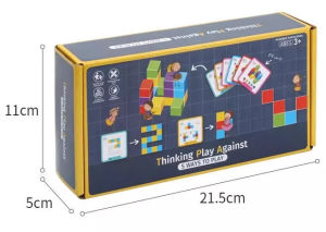 Direct Sales Mindset Showdown Rainbow Blocks Arithmetic Question Cards Logical Thinking Training Educational Toys