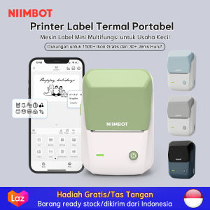 Mesin Label Pintar NIIMBOT B1 Printer Label Bluetooth Tanpa Tinta Kompatibel dengan iOS/Android Portabel dan Kecil untuk Rumah dan Bisnis Kecil
