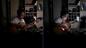 721★LED พายเรืองแสง กีตาร์ส่วนบุคคล กีตาร์โปร่ง กีตาร์ไฟฟ้า สีขาว สีเขียว สีม่วง แสงสามสีเสริม