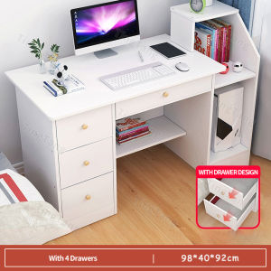 〖Fast Delivery〗Computer Table for Desktop Study Table Home Office Desk Office Table with Shelf