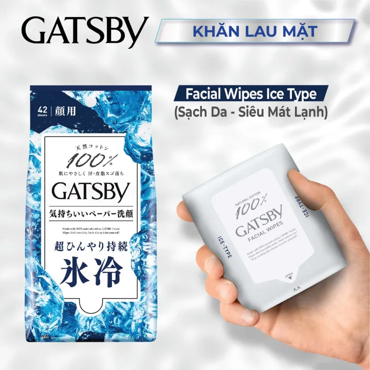 Kh%C4%83n%20Lau%20M%E1%BA%B7t%20GATSBY%20FACIAL%20WIPES%20ICE%20TYPE%20S%20100%25%20Cotton%20S%E1%BA%A1ch%20Da%20Si%C3%AAu%20M%C3%A1t%20L%E1%BA%A1nh%2042%20t%E1%BB%9D%20-%20Image%202