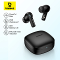 Baseus bowie E19 đúng tai nghe không dây 12mm trình điều khiển với âm bass lớn Bluetooth 5.3 33h Thời gian nghe lâu IPX5 Tai nghe nhét tai không thấm nước. 