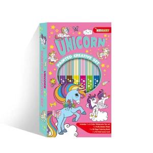 【SG Stock】Dinosaur Band Creative Coloring Set Kids Art Kit with Markers Coloring Book & Puffy Stickers