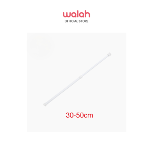 Telescopic Pole Multi Purpose Extendable Sticks Clothes Hanger Rods Punch-free Shower Curtain Rod White