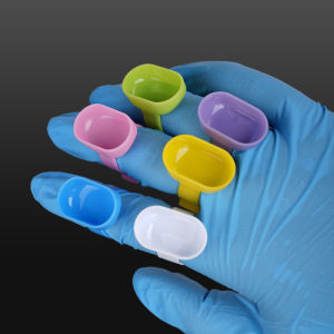 10pcs Plastic Handy Finger Bowl Cup For Mixing Cement Powder Class Disposable Tools