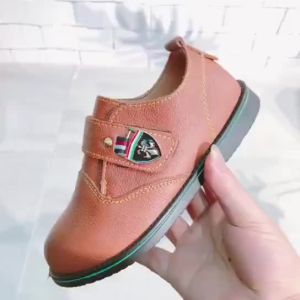 Kids Genuine Leather Shoes For Boys School Show Dress Shoes Flats Classic British Oxford Shoes Children Wedding Loafer Moccasins