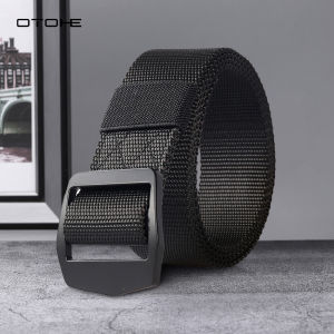OTOHE เข็มขัดผู้ชายกลางแจ้งเข็มขัดกลางแจ้งเข็มขัดปรับได้เข็มขัดไนลอนกีฬาเยาวชนกางเกงเอวผ้าใบเอวเรียบง่ายเอวยางยืดไนลอนปรับความแข็งแรงเข็มขัดการฝึกอบรม