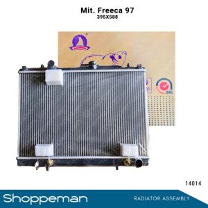 14014 MITSUBISHI FREECA 1997 RADIATOR ASSEMBLY A/T 395x588x16mm PA16 1ROW MR355050