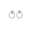 ESOTICO JEWELRY EARRINGS W/ 42 DIAS (1.29) 18K White Gold. 