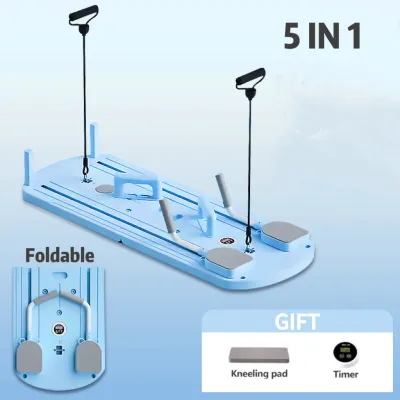 Reformer Machine Pilates Board Foldable Web Belly Roller Abs Trainer for Home Abdominal Exercise