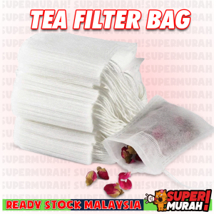 Tea Bag Filter Empty Drawstring 1pcs Fabric Spa Pouch Bag Seal Filter Cook Herb Uncang Teh Kosong