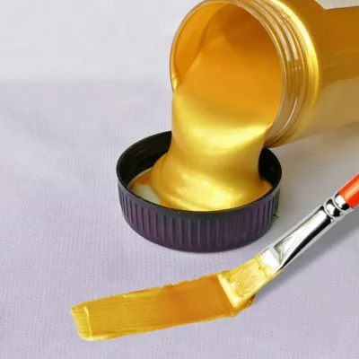 100ml Waterproof Metallic Color Pigment Gold Acrylic Paint Gypsum Toys Statuary Coloring DIY Textile Painting Graffiti Colorant