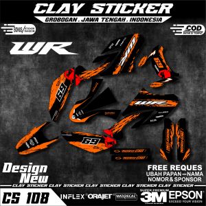 Decal Sticker Motor WR 155 Full Body Motif Keren Terbaru Kode 108