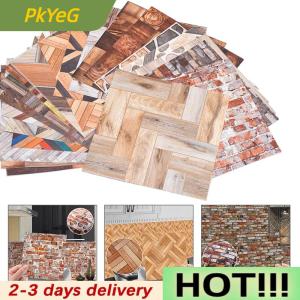 PkYeG 1Pc 1:12 Dollhouse Miniature Grain Floor Wallpaper Tiles Sticker Bathroom Living Room Decor Toy Doll House Accessories
