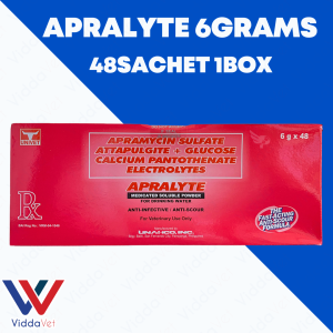 Apralyte 6g Digestive Health Solution for Treating Digestive in Animals Support Supplement Powder 6grams Apralyte