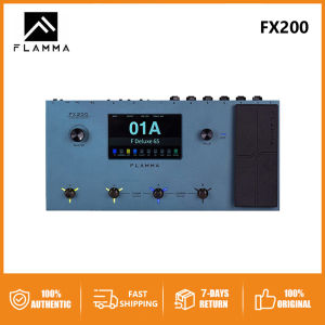 FLAMMA FX200 Multieffect Pedal Electric Guitar Pedal with 5” LCD Touch Screen Programmable MIDI Port Electric Guitar Accessories