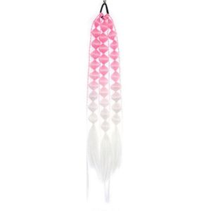 FOUNDTWO Bện đèn lồng Bện Jumbo bong bóng Nối tóc đuôi ngựa Corlorful Bện xoắn số lượng lớn Tự nhiên Tóc Giả Tóc đuôi ngựa bện Dành cho Nữ