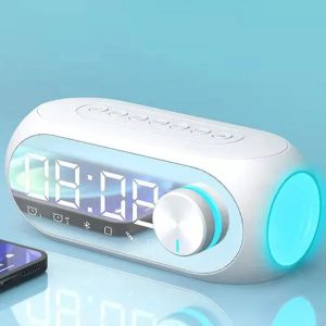 OUREAL Đài phát thanh FM Đồng hồ báo thức kỹ thuật số Hỗ trợ thẻ TF Đồng hồ báo thức Đồng hồ để đầu giường Đa năng Đèn ngủ Hộp âm thanh không dây