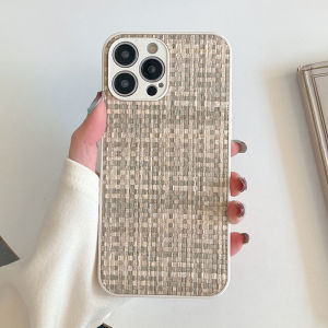 CrashStar Fashion Colorful Woven Pattern Soft Shockproof Phone Case For iPhone 17 16 15 14 13 12 11 Pro Max Air Plus 16e XS XR X 8 7 Plus + SE 2020 Silicone Phone Casing Protective Cover Shell With Full Cover Lens Camera Protection Hot Sale
